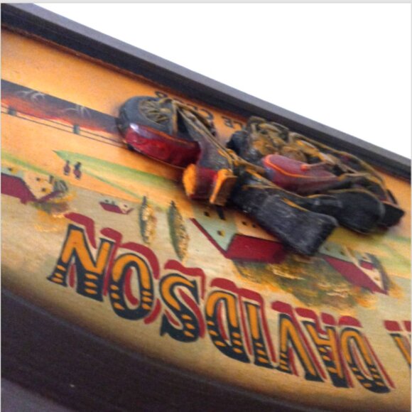 Harley-Davidson "Motorcycle Club" 3D Wooden Wall Plaque/ Hanging Man-cave 24X16 - Picture 15 of 16